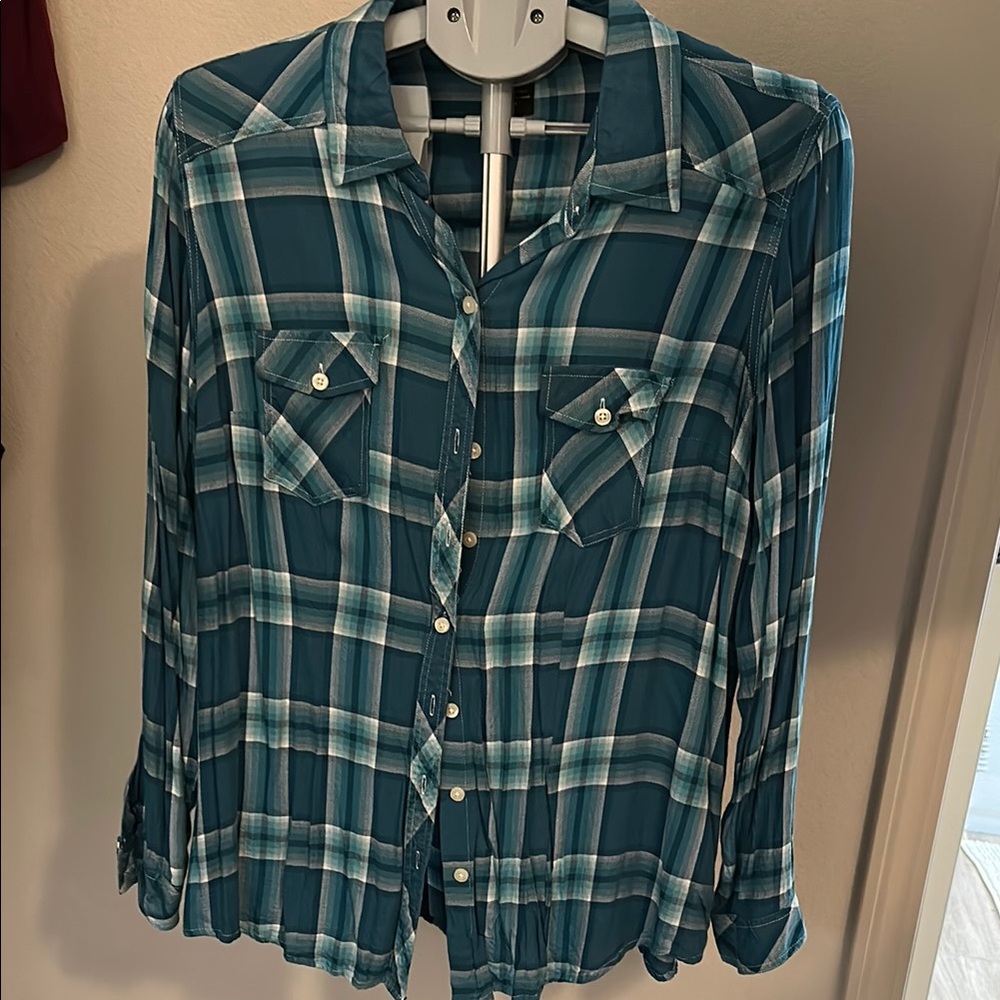 Torrid Plaid Button-Up Shirt